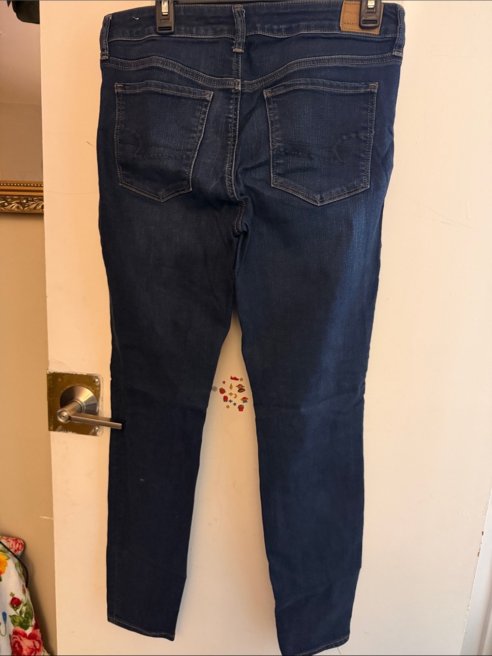 American Eagle Outfitters Womens Dark Indigo Skinny Jeans - Picture 2 of 4